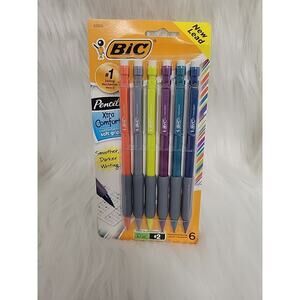 BIC #2 Xtra Comfort Mechanical Pencils 6 Pack 42603 New-Sealed (199)
